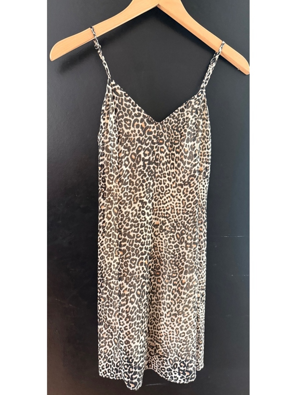 Urban Outfitters Leopard Print Lace Up Slip Dress XS Y2K Mini